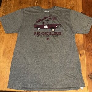 Adidas Go-To Tee Men's Mississippi State Rig Diculous Left Field Lounge L Gray